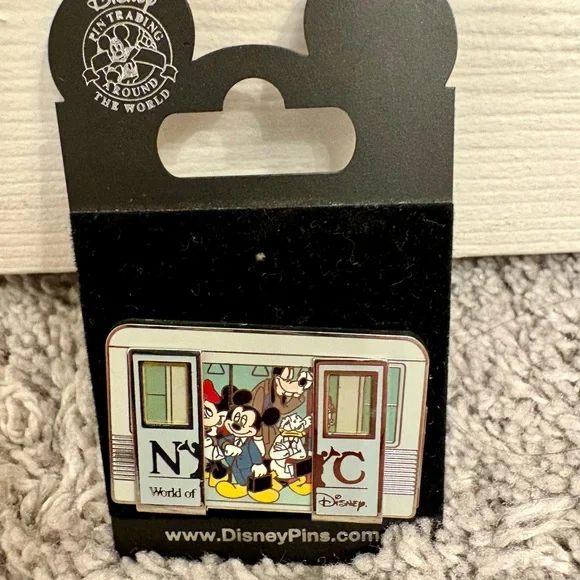 Disney NYC Subway Pin with Red and Blue Accents - Picture 4 of 7